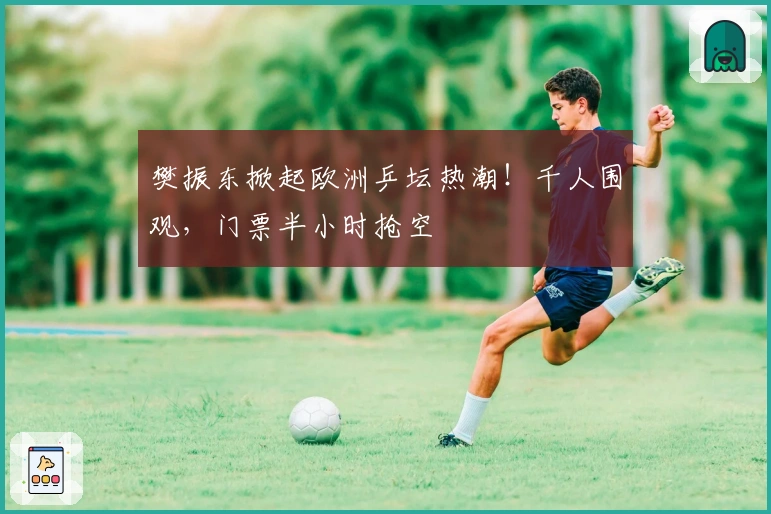 樊振东掀起欧洲乒坛热潮！千人围观，门票半小时抢空